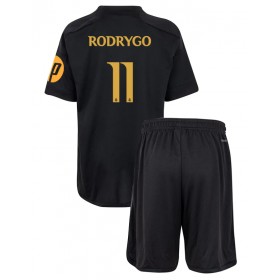 Real Madrid Rodrygo Goes #11 3rd Trikot 2023-24 Kurzarm (+ kurze hosen)